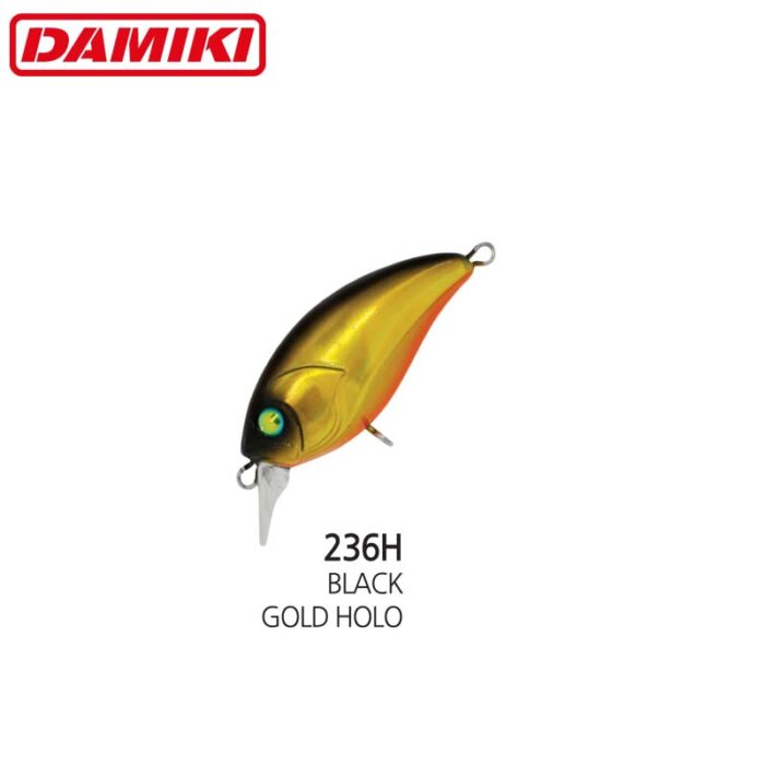 Damiki DISCO-40 4CM, 4.6gr (Floating), 236H (Black Gold Holo) - imagine 2