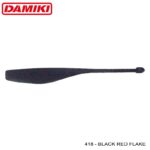 Damiki Dope Shad 10.2CM (4 inch), 418 (Black Red Flake), 8buc/plic - imagine 2