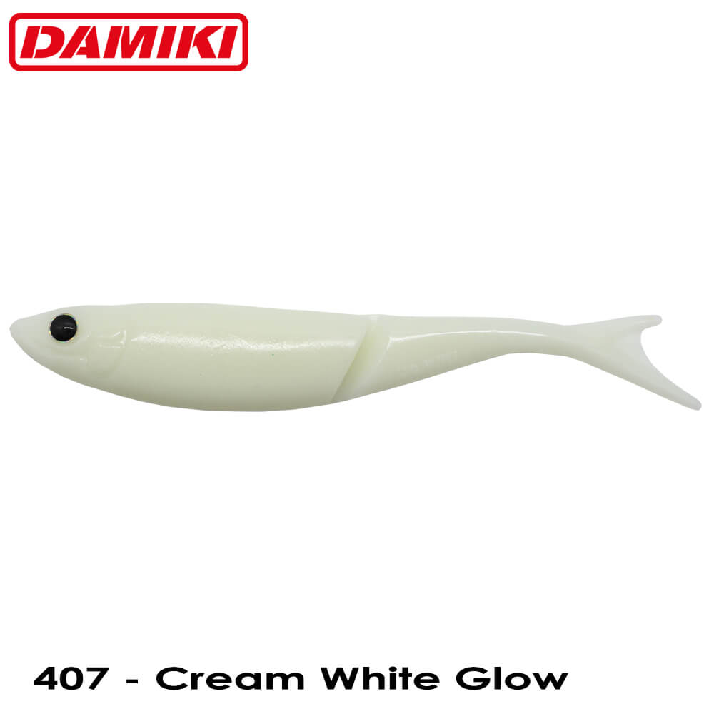 Damiki Gizzard 14CM (5.5'') - 407 (Cream White Gow)