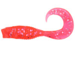 Damiki WOW Grub 5.1CM (2 inch), 213 (Poppy Red Silver), 16buc/plic
