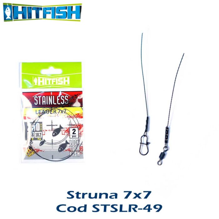 Hitfish struna rapitor 7x7 (STSLR-49) 25cm, 0.45mm, 15.9kg (2buc/plic) - imagine 2