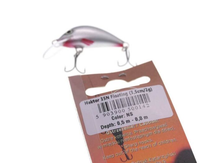 Gloog Hektor 35N, 3.5cm, 3gr (Sinking), NS (Natural Silver) - imagine 4