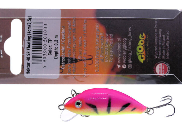 Gloog Hektor 40SR, 4cm, 3.5gr (Floating), TP (Tiger Pink) - imagine 7