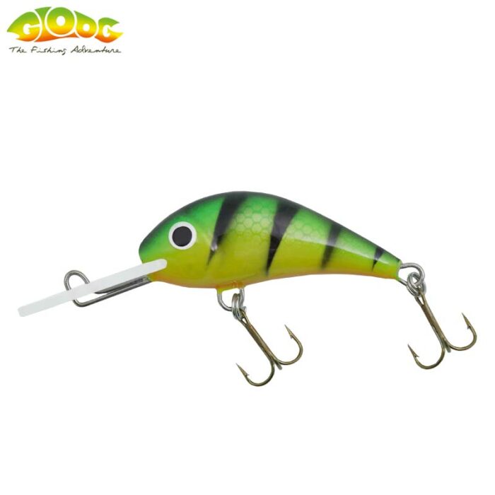 Gloog Parys 50N, 5cm, 5gr (Floating), PGF (Perch Green Fluo) - imagine 2
