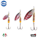 Ilba rotativa Lungo Silver/Red (argint cu dungi rosii)