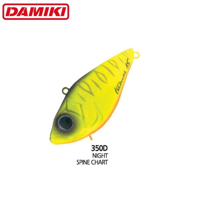 Damiki TREMOR-65N 6.5CM, 21Gr (Sinking), 350D (Night Spine Chart.) - imagine 2