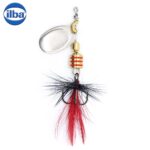 Ilba rotativa Tondo Mosca (Fly), Silver + Fly Red/Black, nr.0, 2gr (100100N)