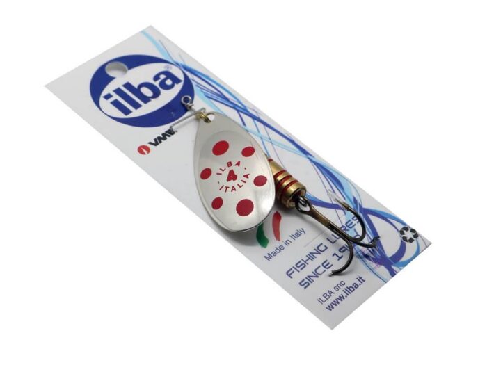 Ilba rotativa Tondo Silver/Red (argint cu puncte rosii), nr.4, 10gr (20114) - imagine 2