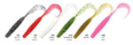 Damiki Leeches Tail 10.2CM (4 inch), 210 (Cream White), 12buc/plic - imagine 6