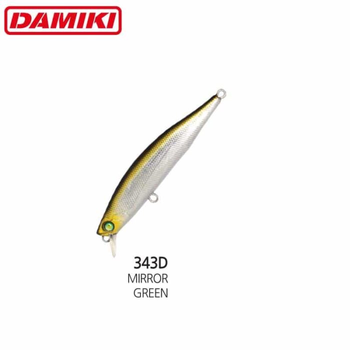 Damiki AXE SERPENT-75 7.5CM, 8gr (Suspending), 343D (Mirror Green) - imagine 2