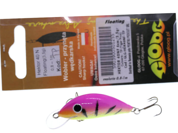 Gloog Hektor 40N, 4cm, 3.5gr (Floating), TP (Tiger Pink) - imagine 7