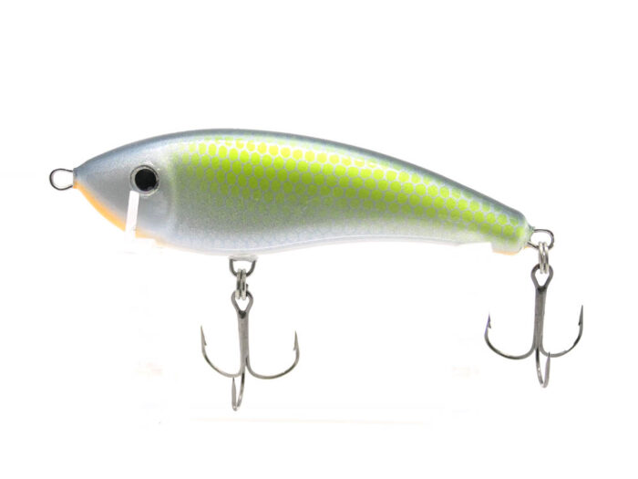 Gloog Hermes 70S 7cm, 12gr (Sinking), RGF (Roach Green Fluo) - imagine 4