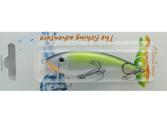 Gloog Hermes 70S 7cm, 12gr (Sinking), RGF (Roach Green Fluo) - imagine 6