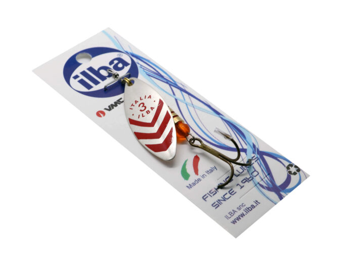 Ilba rotativa Lungo Silver/Red (argint cu dungi rosii), nr.3, 7gr (60113) - imagine 4