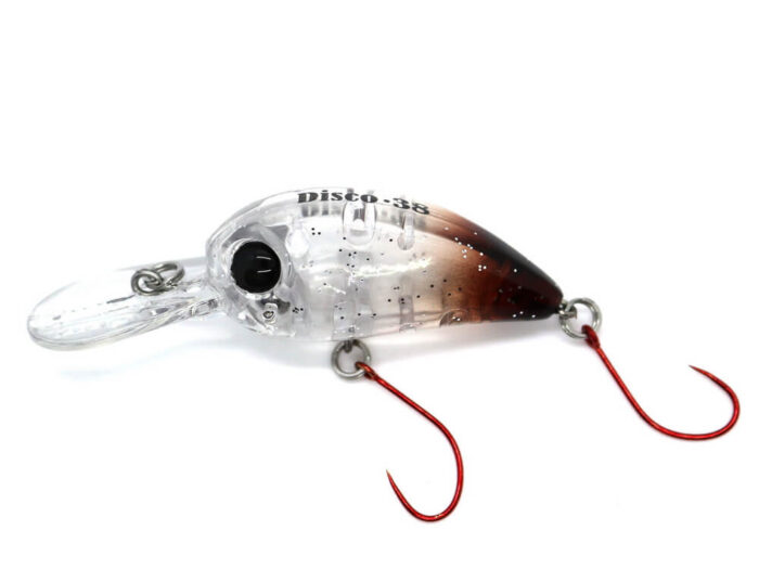 Damiki Disco Deep Trout-38 3.8CM, 4.5gr, 412T (Ghost Clear Brown) - imagine 2