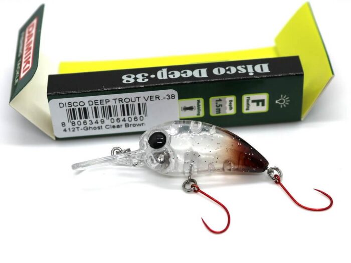 Damiki Disco Deep Trout-38 3.8CM, 4.5gr, 412T (Ghost Clear Brown) - imagine 3