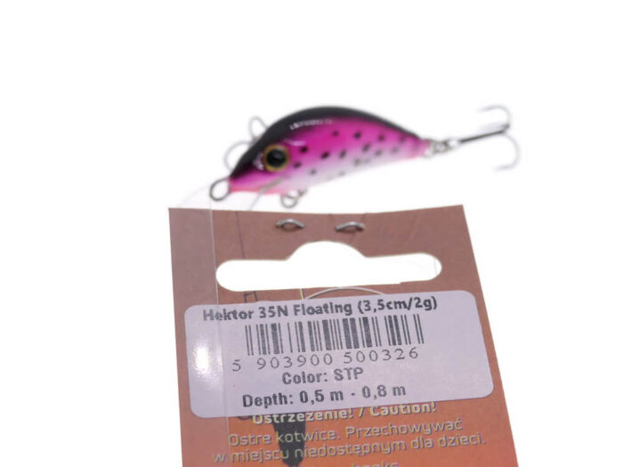 Gloog Hektor 35N, 3.5cm, 2gr (Floating), STP (Sea Trout Pink) - imagine 4