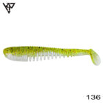 KP Baits Skeleton Shad 7.5CM (3 inch), culoare 136 (5buc/plic)