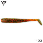 KP Baits Slim Shad 10CM (4 inch), culoare 132 (Motoroil Red) (5buc/plic)