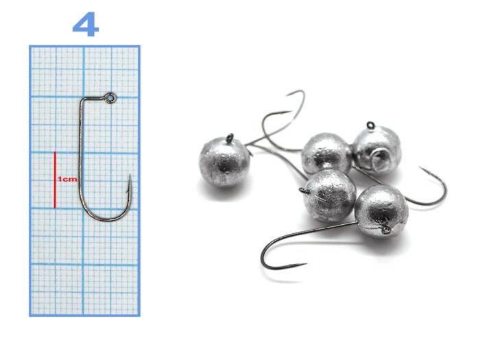 M.Hooks MicroJig Bila marimi 6, 4, 2 si 1, gramaj inscriptionat (5buc/plic) - imagine 4