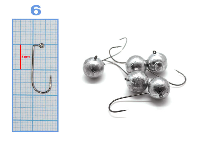 M.Hooks MicroJig Bila marimi 6, 4, 2 si 1, gramaj inscriptionat (5buc/plic) - imagine 5
