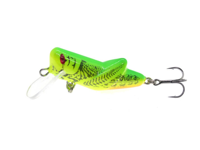 Vidra Lures Locust 4cm, 4gr, Sinking, LG (Lime Green) - imagine 2