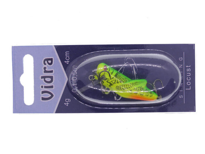 Vidra Lures Locust 4cm, 4gr, Sinking, LG (Lime Green) - imagine 7