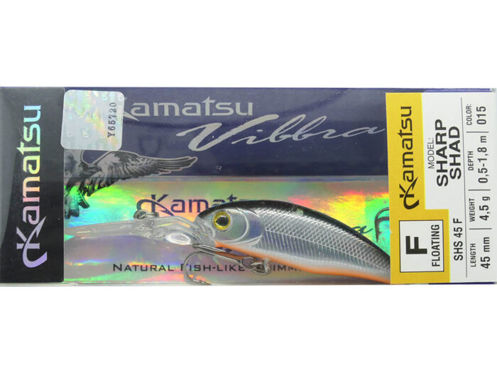 Kamatsu Sharp Shad 4.5cm, 4.5gr (floating), 015 (Red Belly) - imagine 11