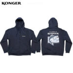 Konger Hanorac imprimat cu salau, stiuca, crap