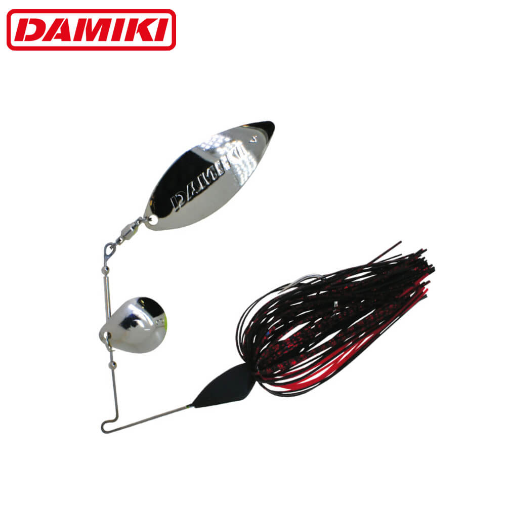 Damiki spinnerbait M.T.S - 10.7gr (3/8oz) - 003D (Black/Red)