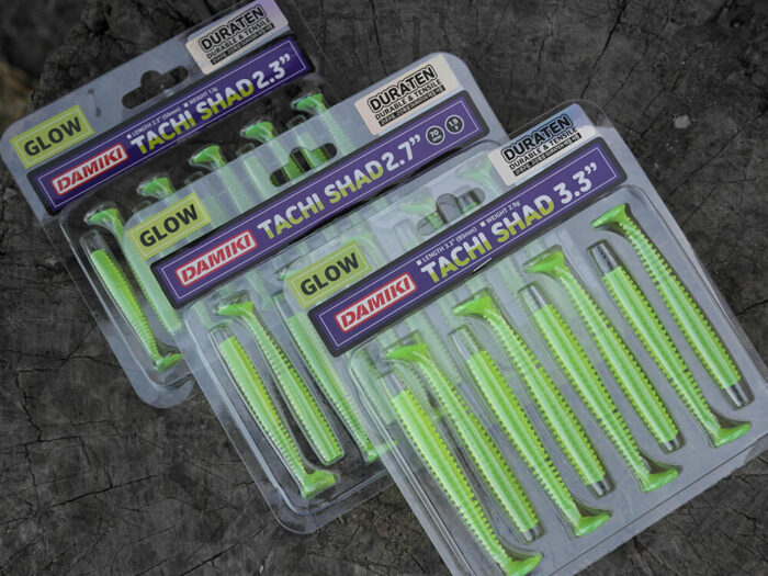 Damiki Tachi Shad 8.5CM (3.3 inch), 002DU (Chart Glow), 8buc/plic - imagine 3