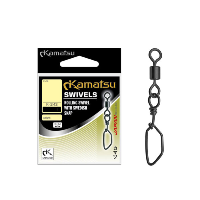 Kamatsu Agrafa Swedish Snap cu vartej K-243 (10buc/plic) - imagine 2