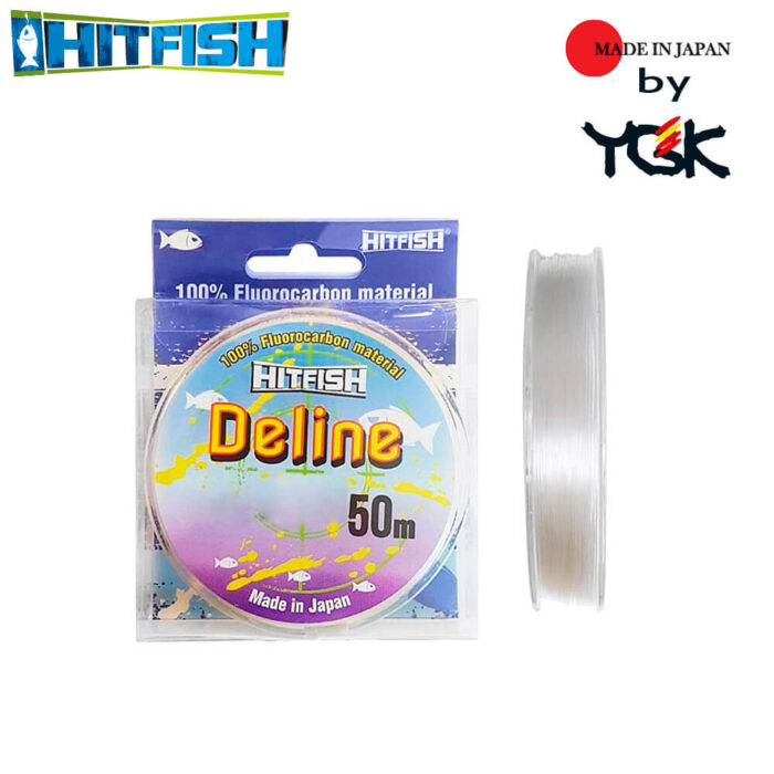 Hitfish Fir Fluorocarbon 100% Deline by YGK Japan, 30m, 50m (0.12mm-0.60mm) - imagine 3