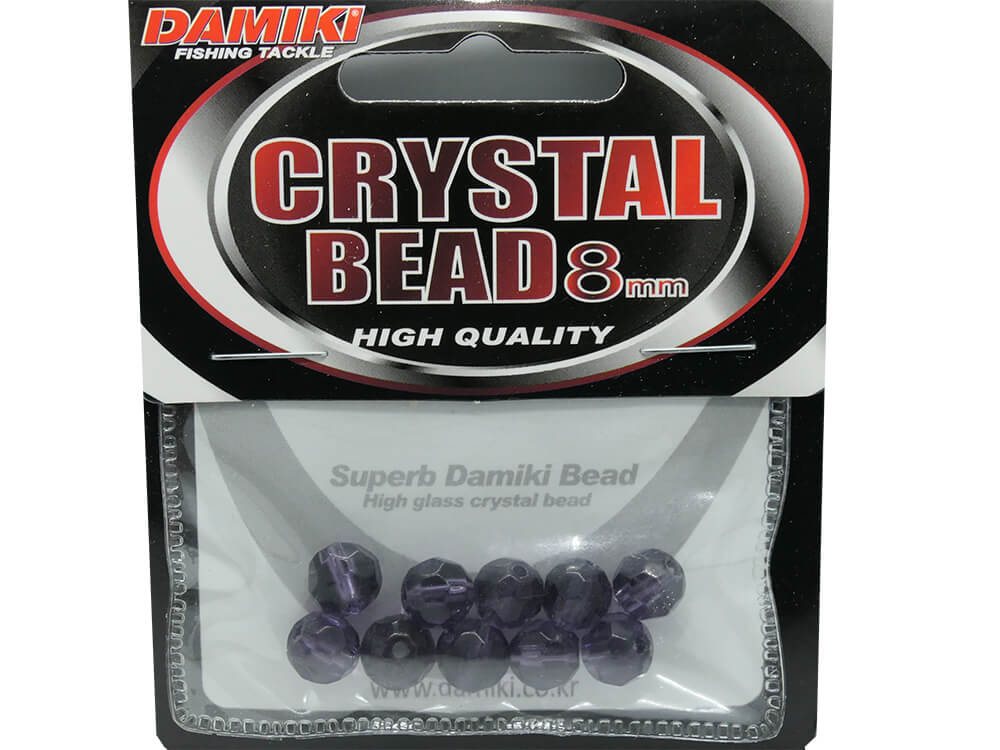Damiki Crystal Bead 8mm (margele sticla) - Purple (mov) - 10buc/plic