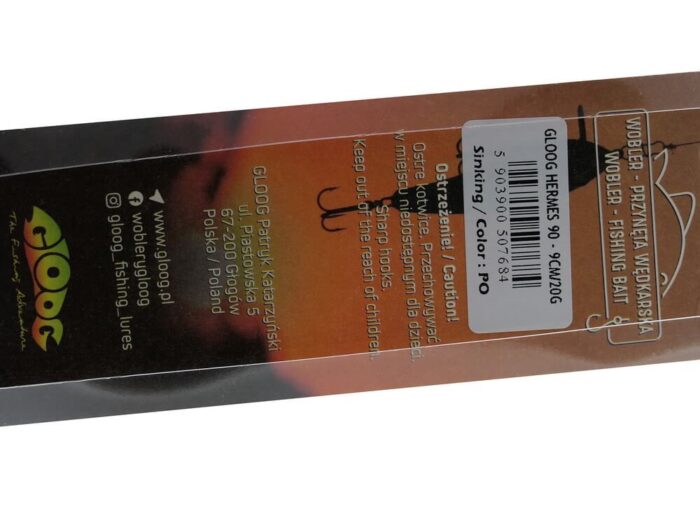 Gloog Hermes 90S 9cm, 20gr, Sinking, PO (Pearl Olive) - imagine 5