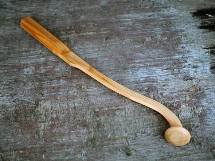 Dread Cat clonc din lemn pentru somn model 1, 40cm, pastila convexa 5cm - imagine 3