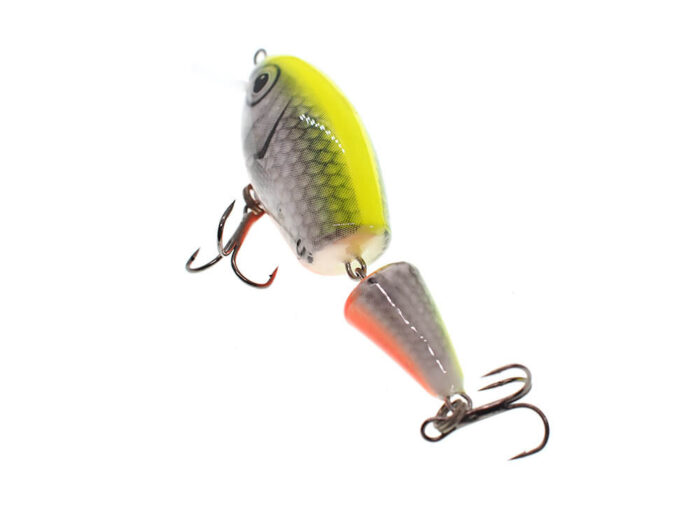 Vidra Lures Perpetual Jointed 6.5cm, 11gr, Floating, SFC (Silver Fluo-Chartreuse) - imagine 3