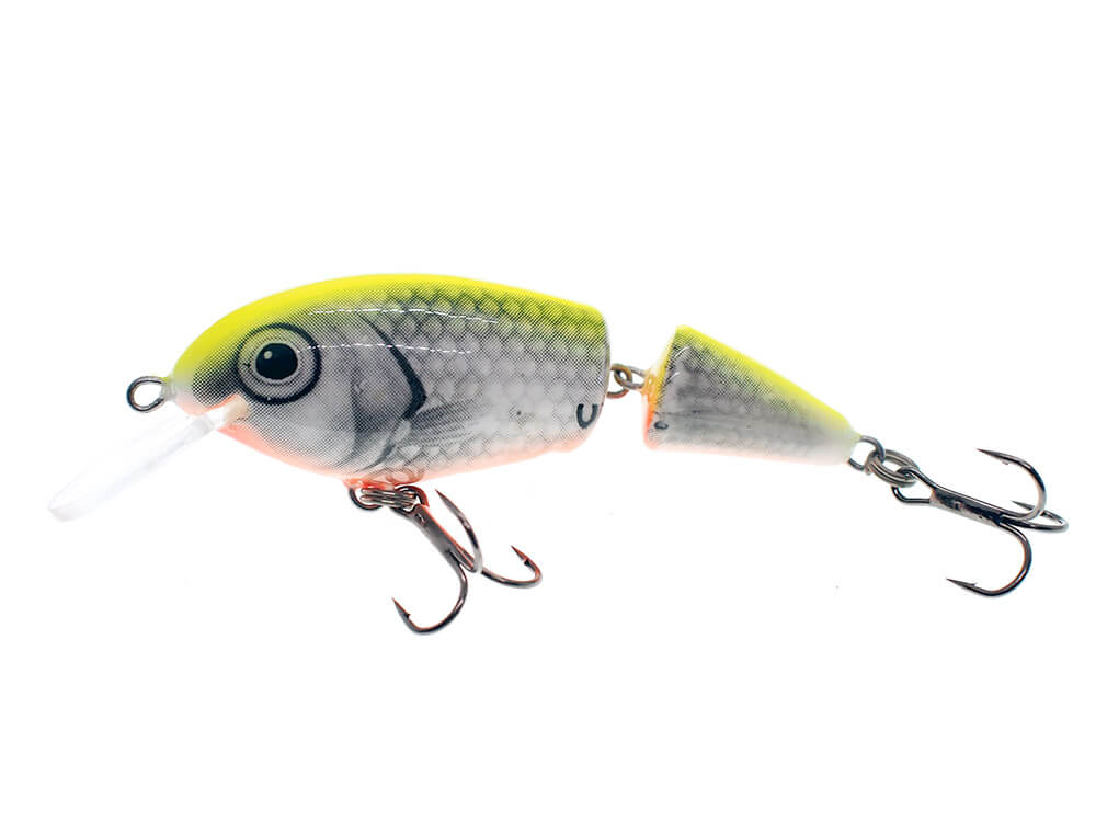 Vidra Lures Perpetual Jointed 6.5cm, 11gr, Floating, SFC (Silver Fluo-Chartreuse)