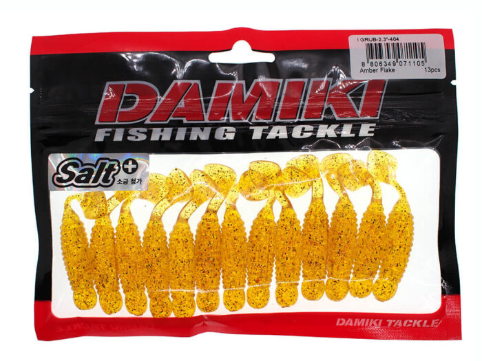 Damiki I-Grub 6CM (2.3 inch), 404 (Amber Flake), 13buc/plic - imagine 2