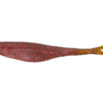 Damiki Armor Shad 7.6CM (3inch), 204 (Motor Oil/Red), 12buc/plic