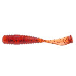 Damiki Squash Shad 6.3CM (2.5 inch), 204 (Motor Oil/Red), 15buc/plic