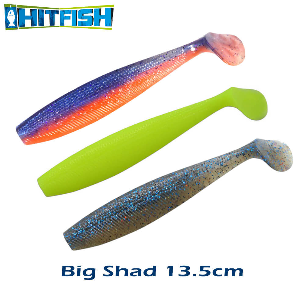 112135-Cover01 Hitfish Big Shad 13.5CM (5.35 inch) 3buc/blister - imagine 1