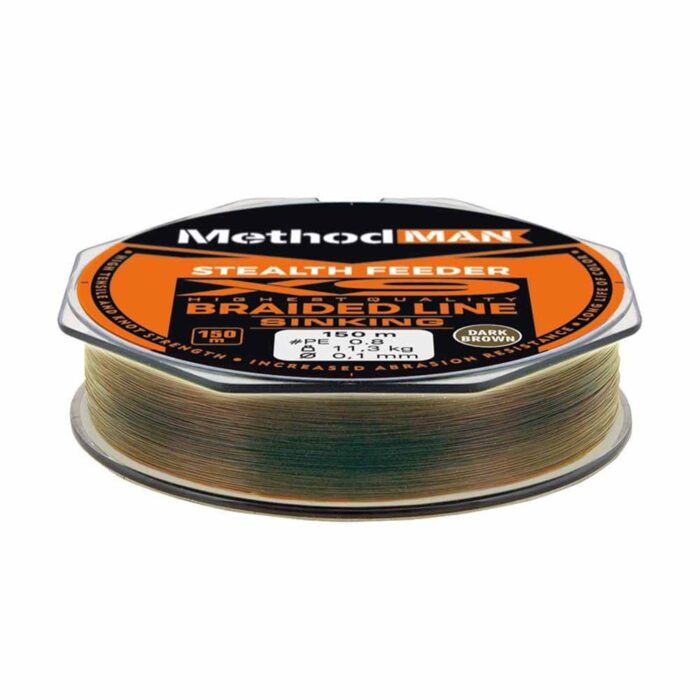 Method Man Fir Textil scufundator Stealth X9 Feeder Dark Brown 150m, 0.10mm, 8.3kg - imagine 2